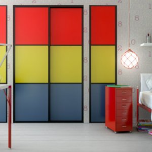 Placard coloré chambre